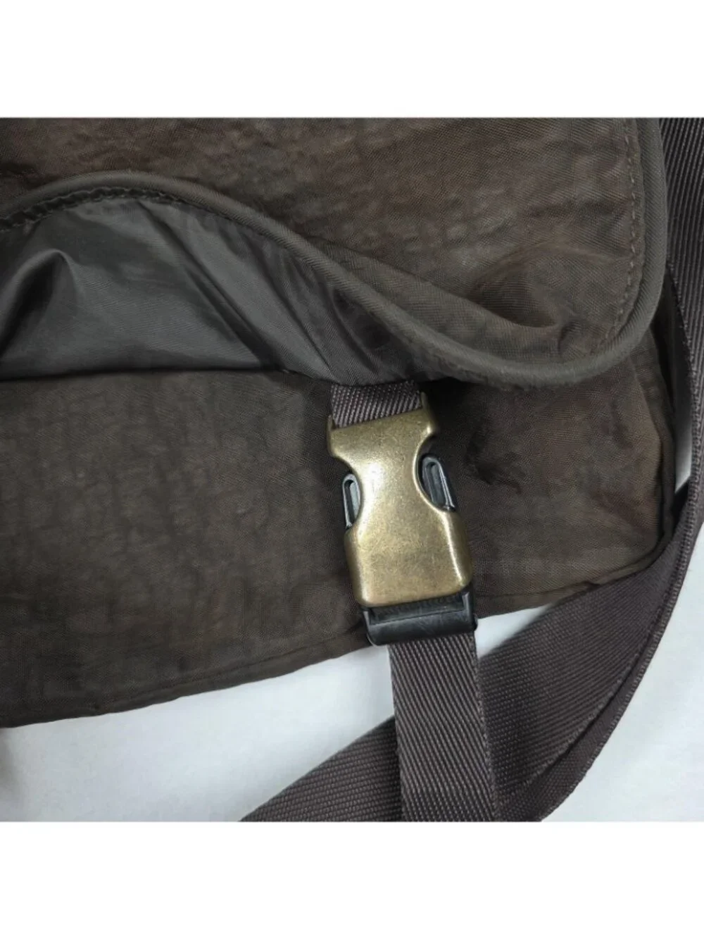 Camel Active Messenger Bag Mens Brown Nylon Crossbody Organizer Travel Commute